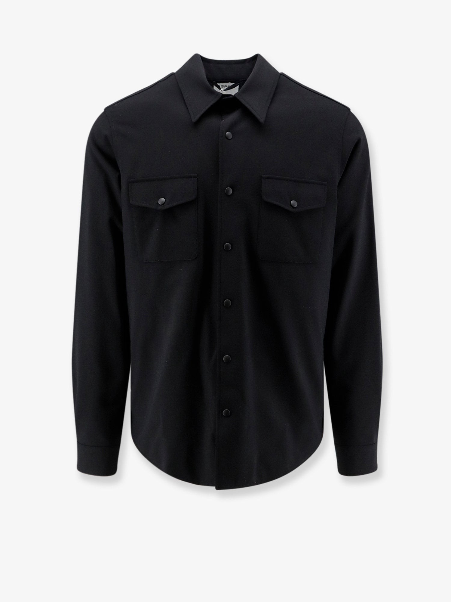 ASPESI Virgin Wool Blend Shirt/jacket With Thermal Insulation