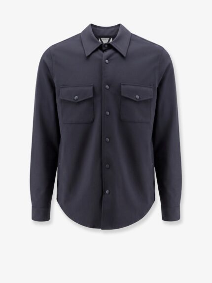 ASPESI Virgin Wool Blend Shirt/jacket With Thermal Insulation