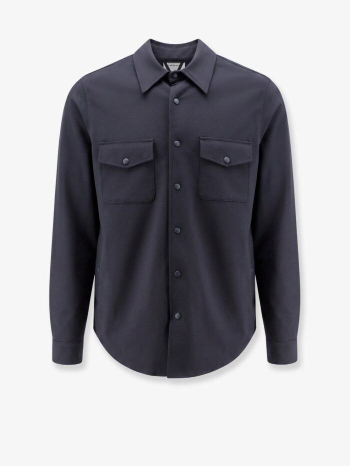 ASPESI Virgin Wool Blend Shirt/jacket With Thermal Insulation