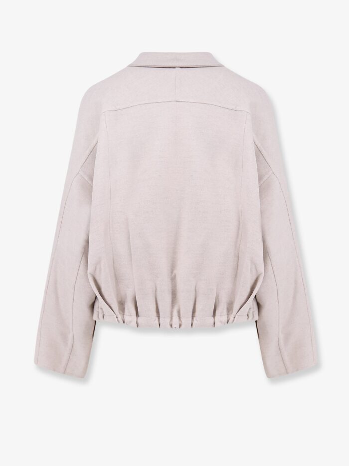 Brunello Cucinelli Virgin Wool Bomber With Drawstring