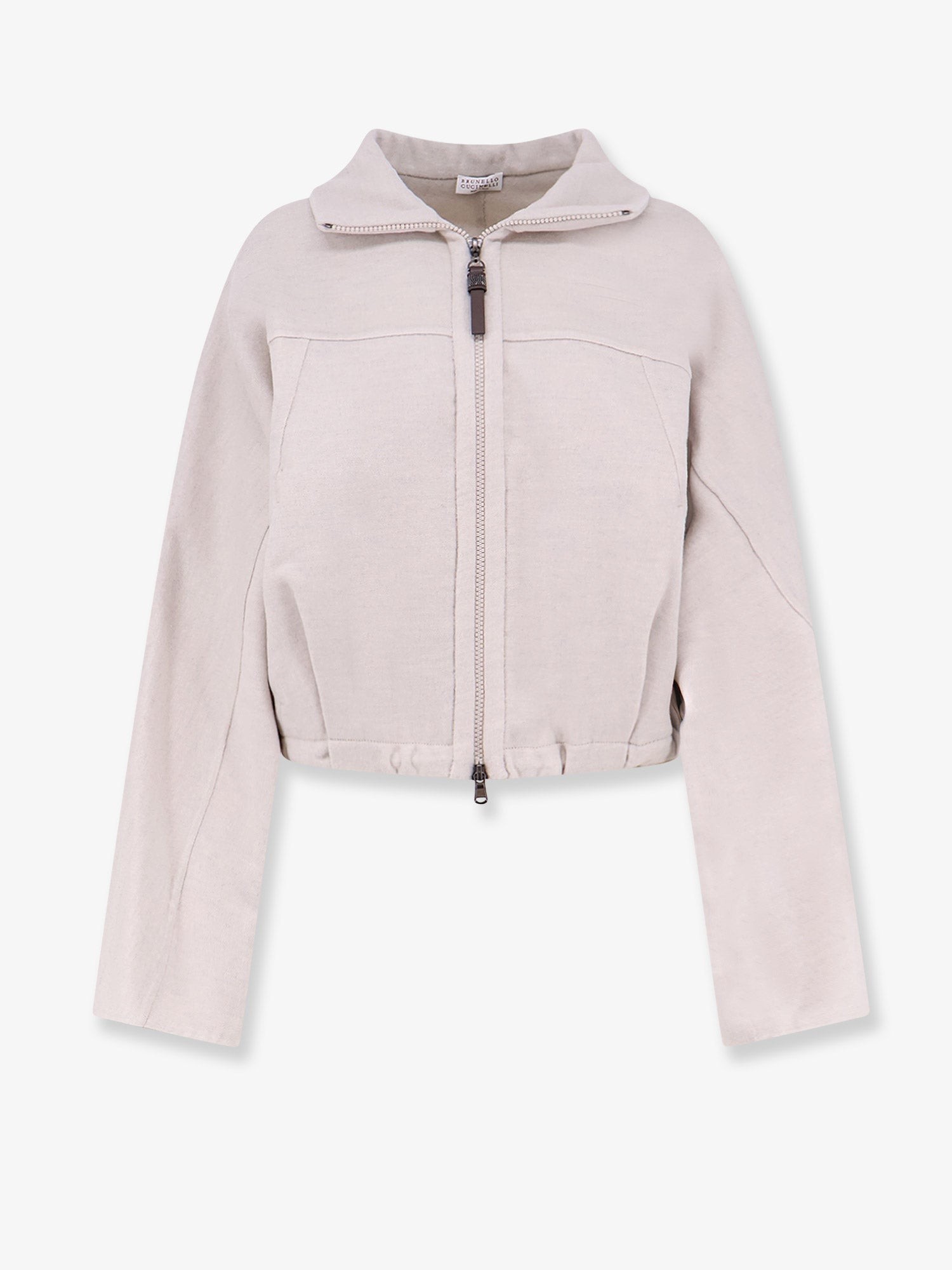 Brunello Cucinelli Virgin Wool Bomber With Drawstring