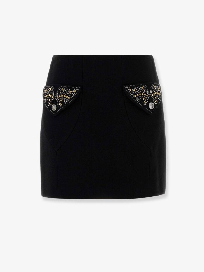 versace virgin wool mini skirt Versace Virgin Wool Mini Skirt