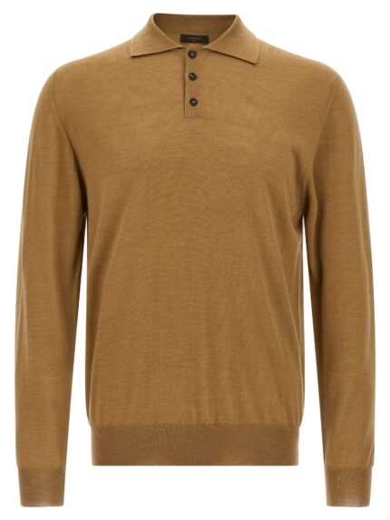 Zanone Virgin Wool Polo Shirt