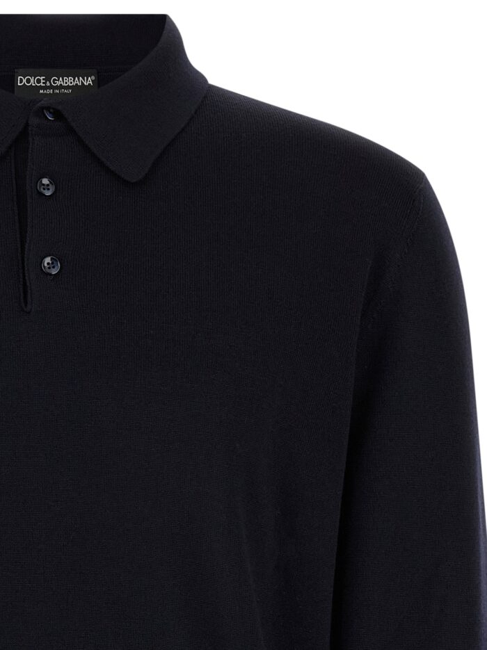 Dolce & Gabbana Virgin Wool Polo Shirt