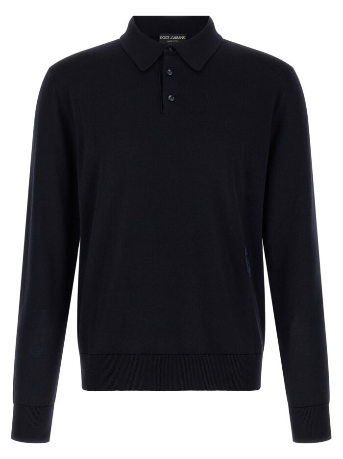 dolce & gabbana virgin wool polo shirt Dolce & Gabbana Virgin Wool Polo Shirt