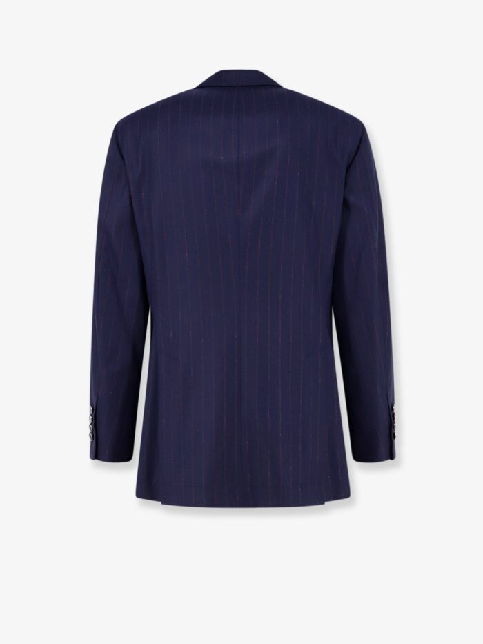 Brunello Cucinelli Virgin Wool Suit With Pinstripe Pattern