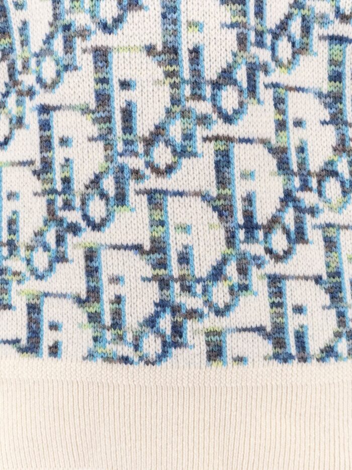 Virgin Wool Sweater With Dior Oblique Motif