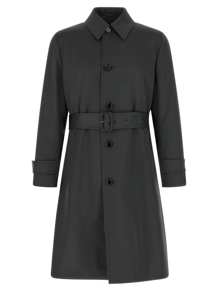 lardini virgin wool trench coat Lardini Virgin Wool Trench Coat