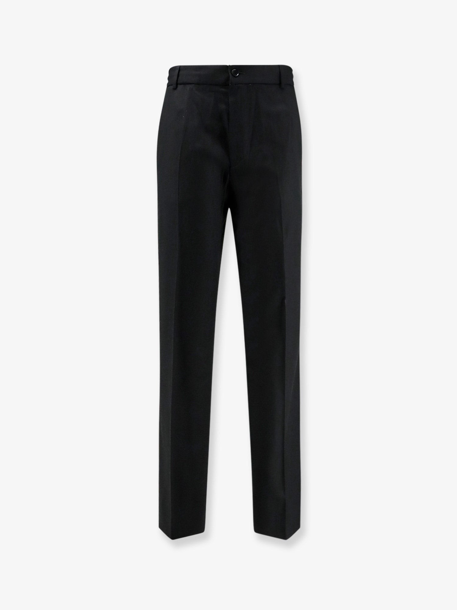 Moncler Virgin Wool Trousers With Elastic And Drawstring
