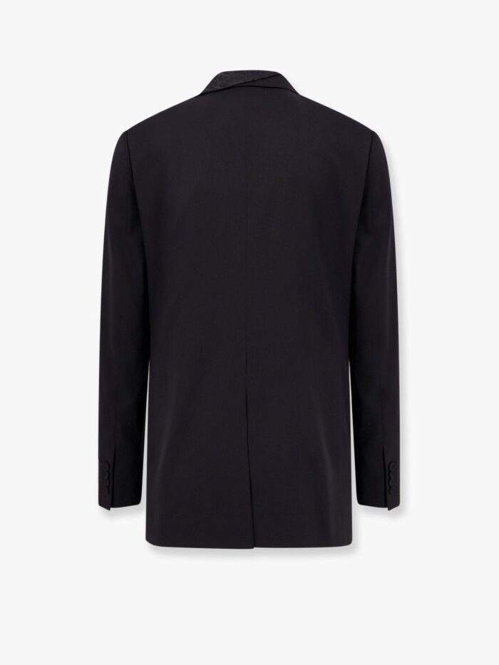 Virgin Wool Tuxedo Blazer With Dior Oblique Detail
