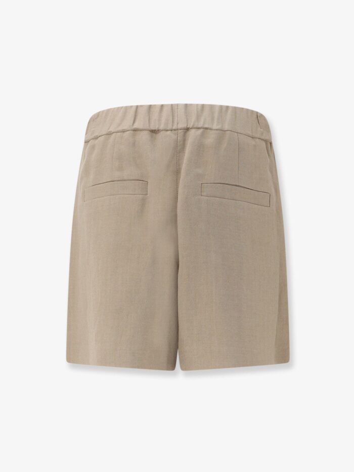 Brunello Cucinelli Viscose And Linen Blend Bermuda Shorts