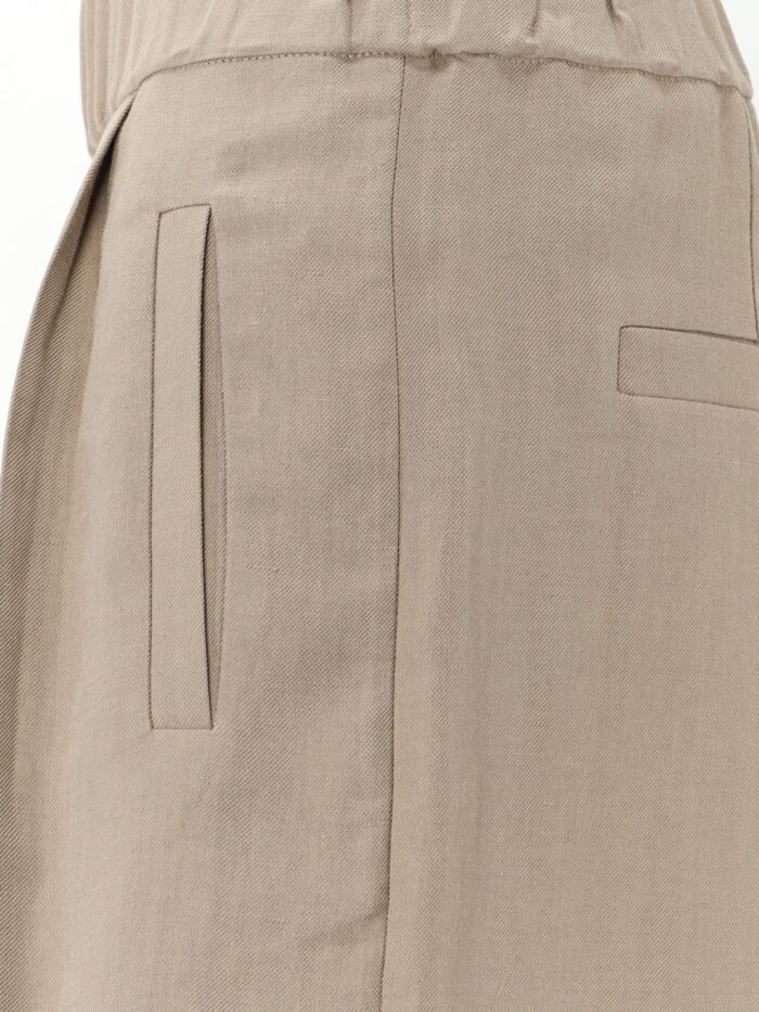 Brunello Cucinelli Viscose And Linen Blend Bermuda Shorts