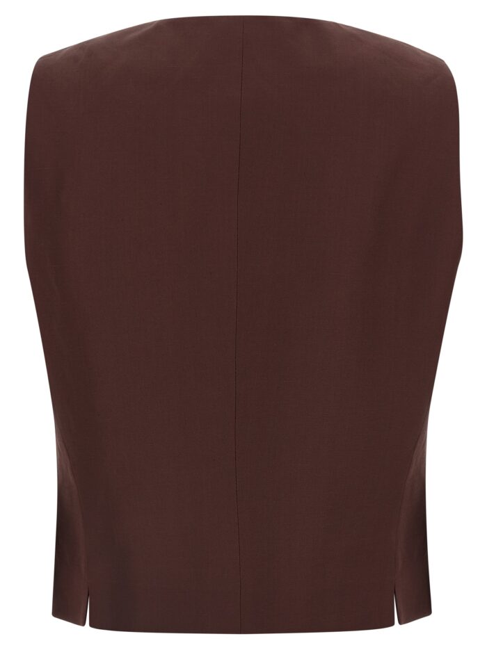 ALBERTO BIANI Viscose And Linen Vest