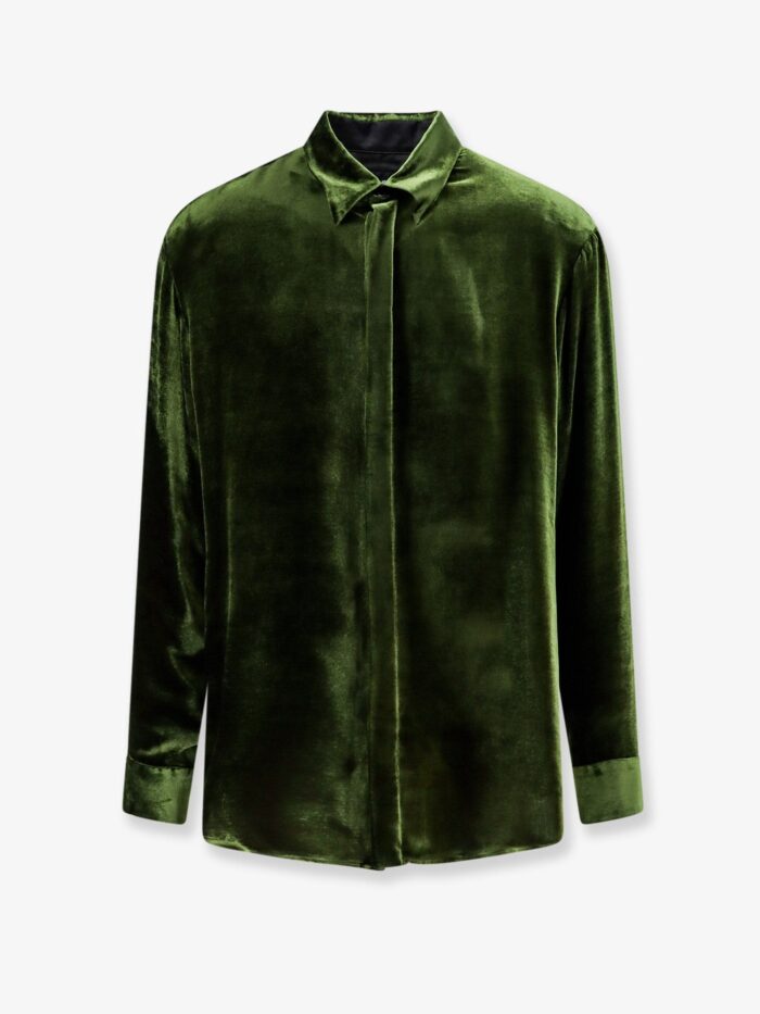 giorgio armani viscose and silk blend shirt Giorgio Armani Viscose And Silk Blend Shirt
