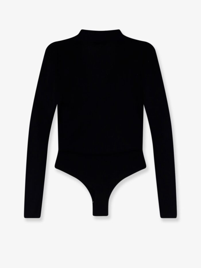 Elisabetta Franchi Viscose Blend Bodysuit With Jewel Charm Detail