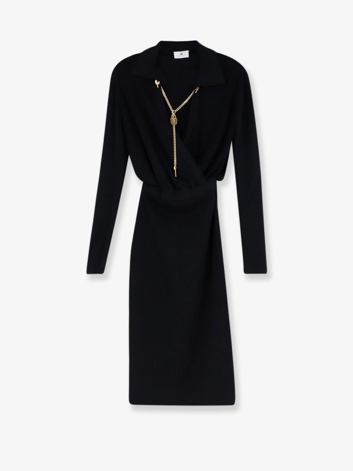 Elisabetta Franchi Viscose Blend Midi Dress