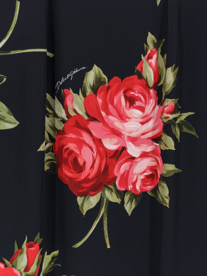 Dolce & Gabbana Viscose Dress With Iconic Print