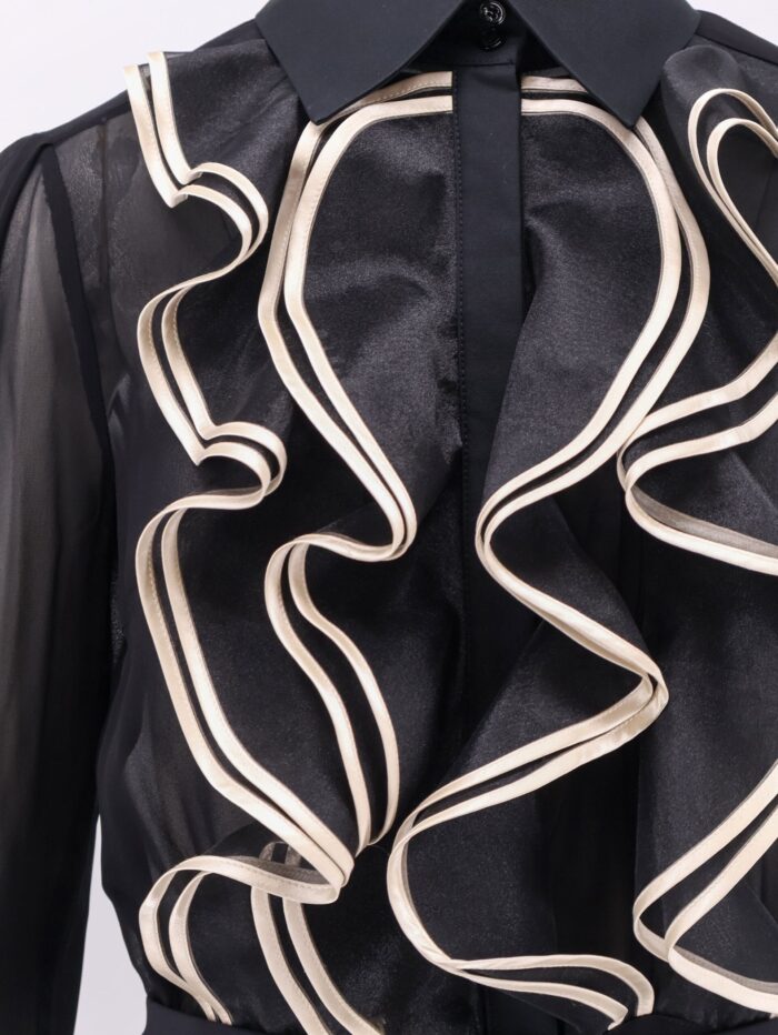 Elisabetta Franchi Viscose Dress With Ruffles And Fringe