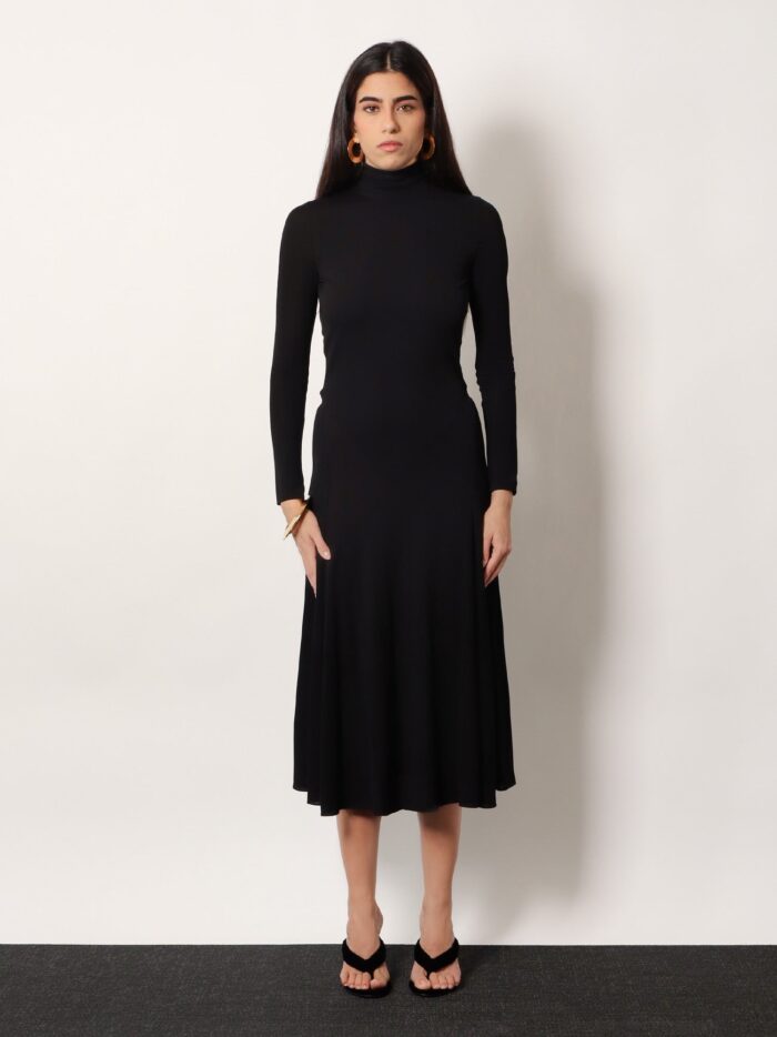 Alaia Viscose Long Heart Dress