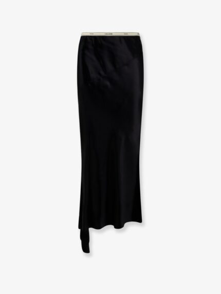 Celine Viscose Satin Midi Skirt