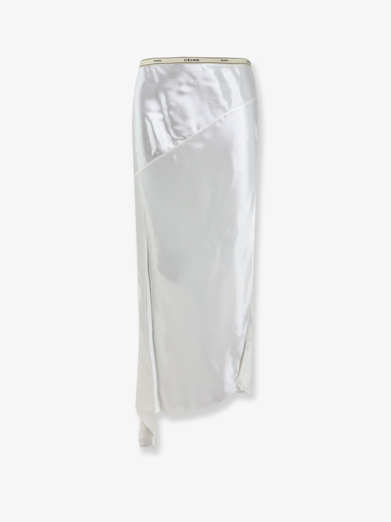 Celine Viscose Satin Midi Skirt