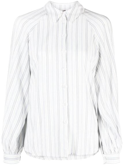 Viscose Stripe Raglan Shirt