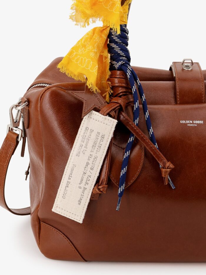 Golden Goose Deluxe Brand Vita Leather Handbag With Front Logo