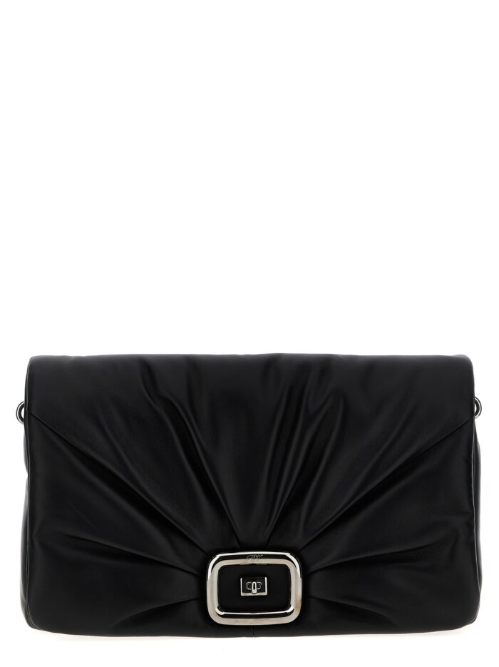 roger vivier 'viv' choc large' shoulder bag ROGER VIVIER 'Viv' Choc Large' Shoulder Bag