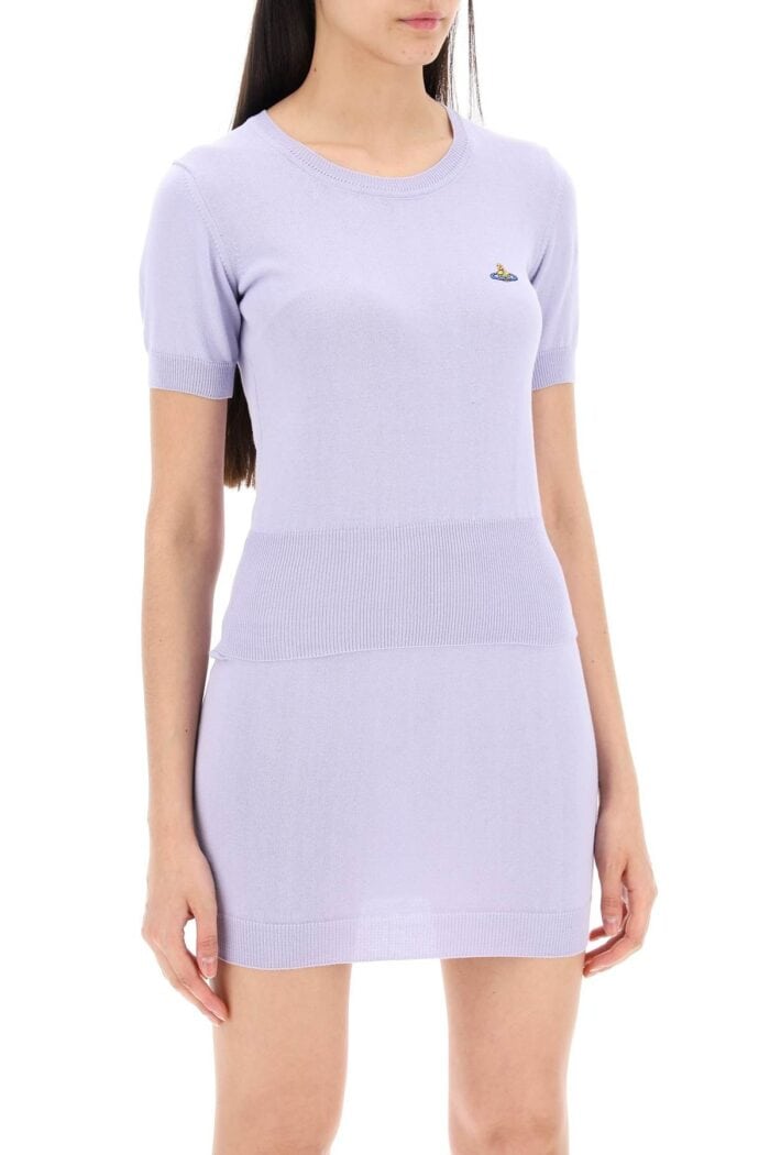 VIVIENNE WESTWOOD Bea Short-sleeve Sweater With Orb Embroidery