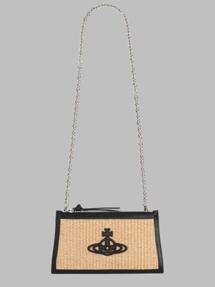 Vivienne Westwood BORSA CLUTCH "FLAT SMALL" INTRECCIATA