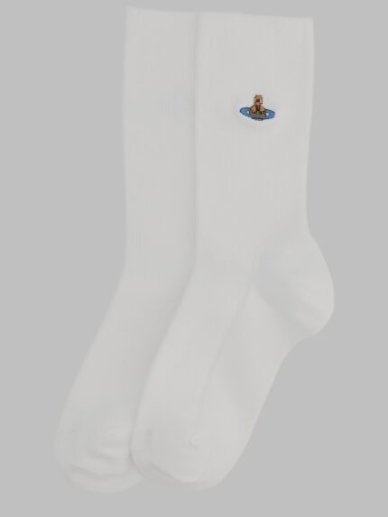Vivienne Westwood CALZINI "RIBBED CREW" CON ORB
