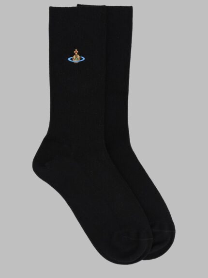 Vivienne Westwood CALZINI "RIBBED CREW" CON ORB