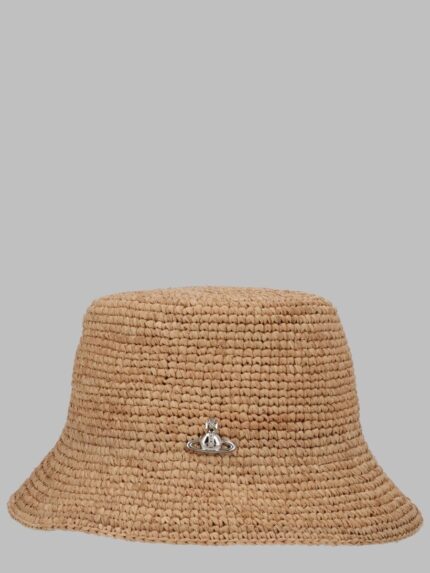 Vivienne Westwood CAPPELLO BUCKET CON DETTAGLIO "ORB"