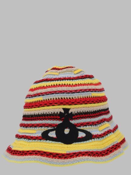 Vivienne Westwood CAPPELLO "BUCKET" IN MAGLIA CON DETTAGLIO ORB