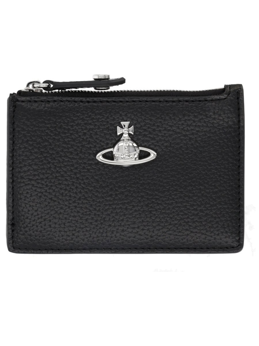 Vivienne Westwood CARD HOLDER WITH "ORB" DETAIL