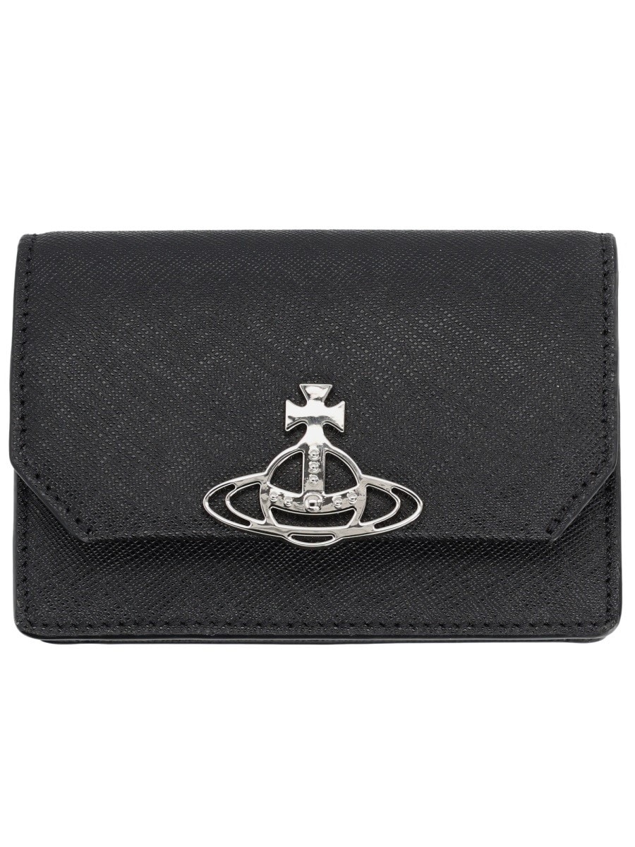 Vivienne Westwood CARD HOLDER WITH "ORB" DETAIL