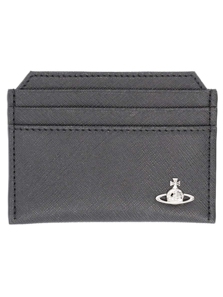 Vivienne Westwood CARD HOLDER WITH "ORB" DETAIL