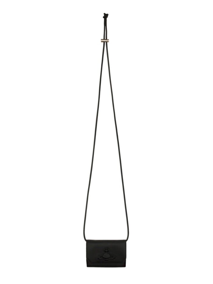 Vivienne Westwood CARD HOLDER WITH SHOULDER STRAP
