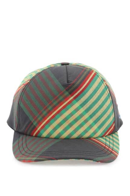 VIVIENNE WESTWOOD Combat Tartan Baseball Cap Hat