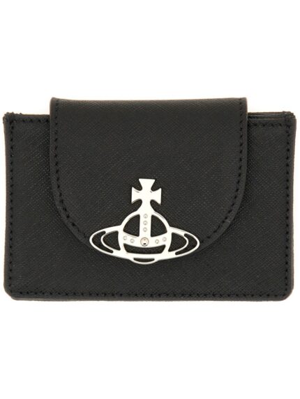 Vivienne Westwood FLAP CARD HOLDER BLACK