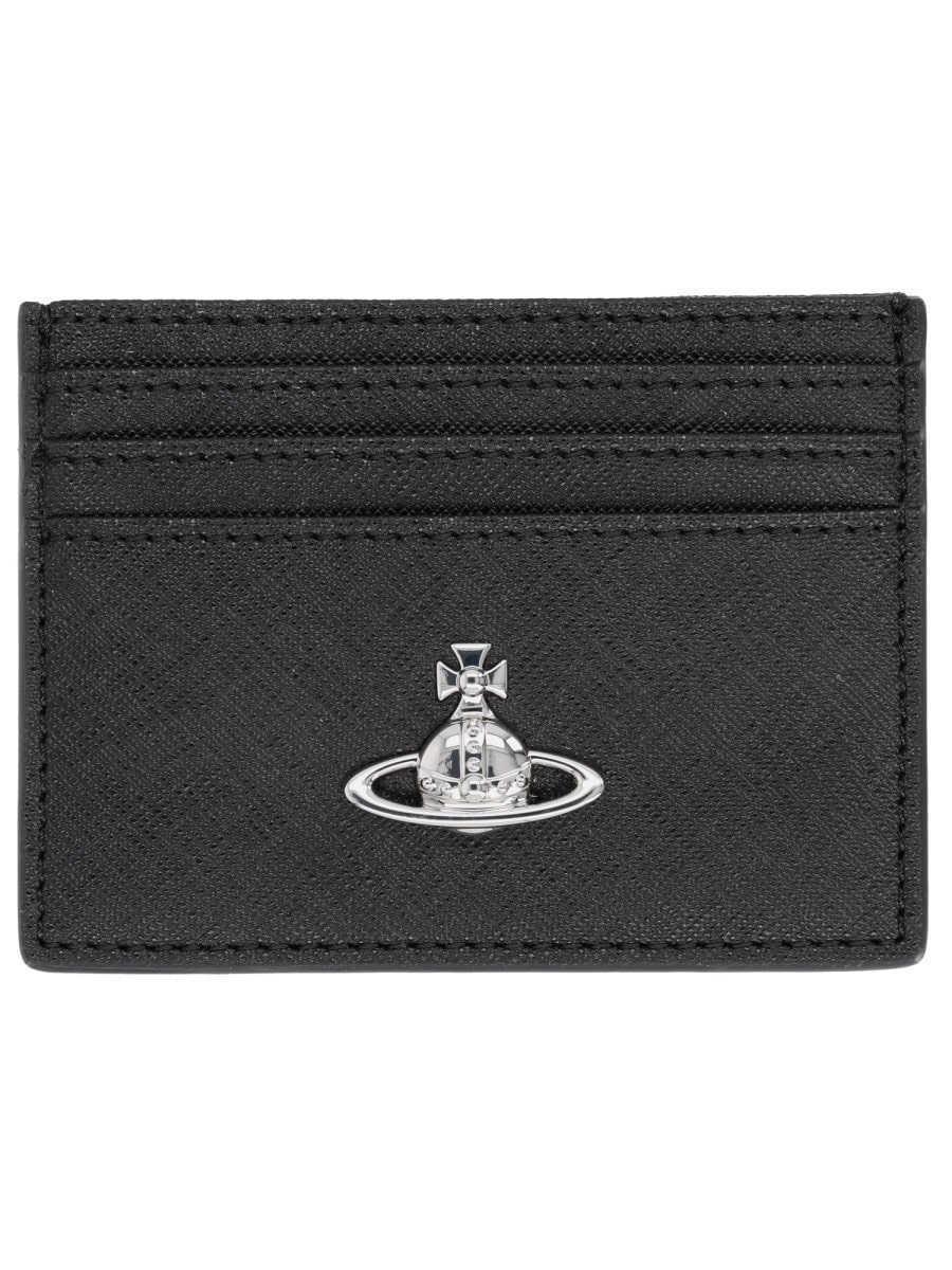 Vivienne Westwood "FLAT" CARD HOLDER WITH "ORB" DETAIL