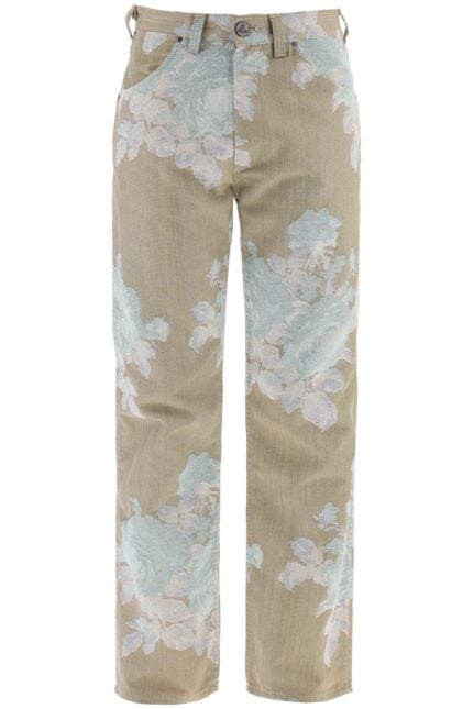 VIVIENNE WESTWOOD "floral Jacquard Ranch Jeans