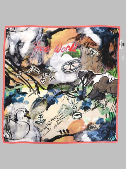 Vivienne Westwood FOULARD QUADRATO "FREE WORLD"