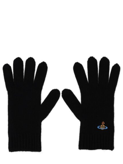 Vivienne Westwood GLOVES WITH ORB EMBROIDERY