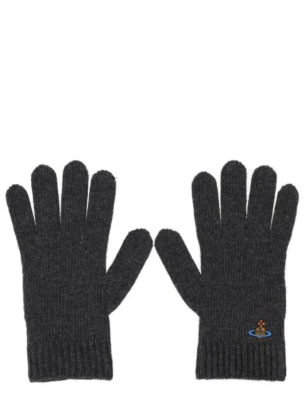 Vivienne Westwood GLOVES WITH ORB EMBROIDERY