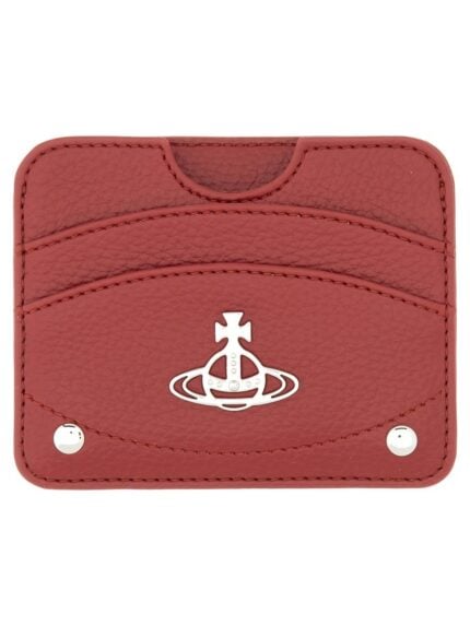 Vivienne Westwood PORTACARTE A MEZZA LUNA CON LOGO "ORB"