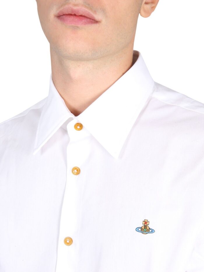 Vivienne Westwood SHIRT WITH ORB EMBROIDERY