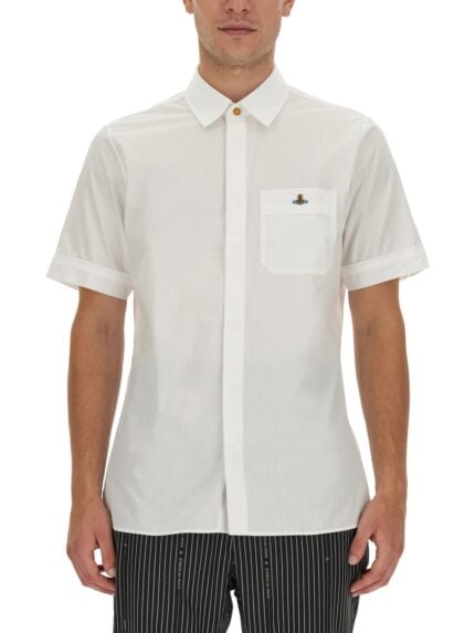 Vivienne Westwood SHIRT WITH ORB EMBROIDERY