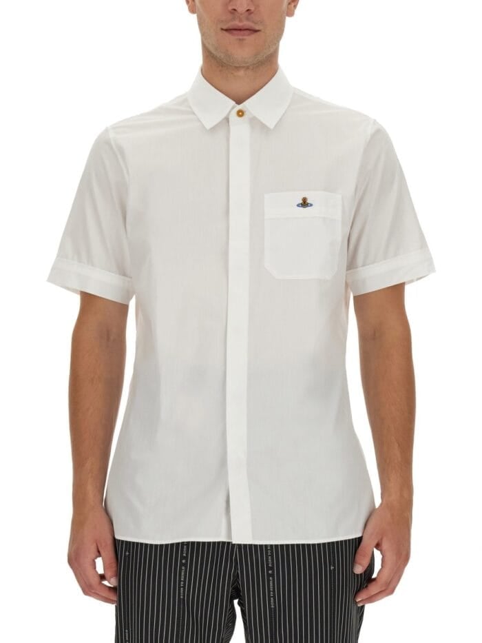 Vivienne Westwood SHIRT WITH ORB EMBROIDERY