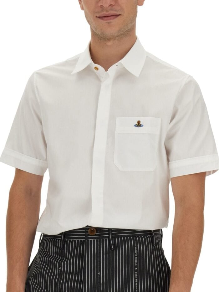 Vivienne Westwood SHIRT WITH ORB EMBROIDERY